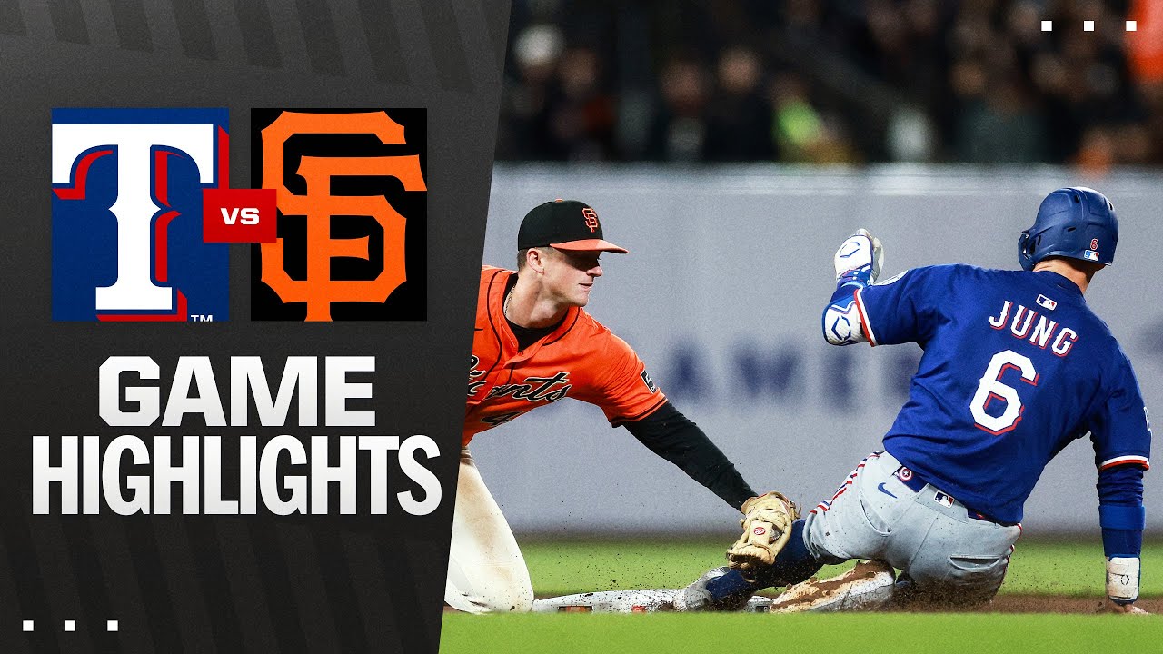 Rangers vs. Giants Game Highlights (4/25/25) | MLB Highlights