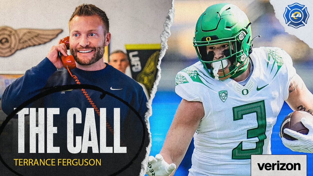 "You're Getting The Best Tight End In The Draft!" Terrance Ferguson Gets The Call From Sean McVay