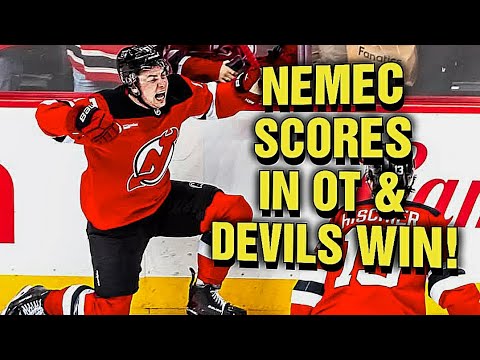 NJ Devils Beat The Carolina Hurricanes in Double Overtime 3-2 in Game 3! Simon Nemec gets the GWG!