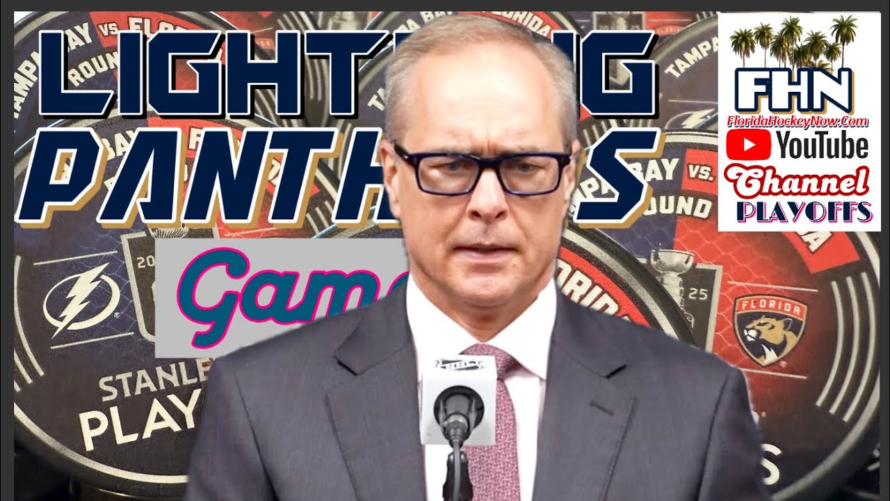 Paul Maurice, Panthers Playoff Postgame: Lightning Get 1, Beat Florida in Game 3