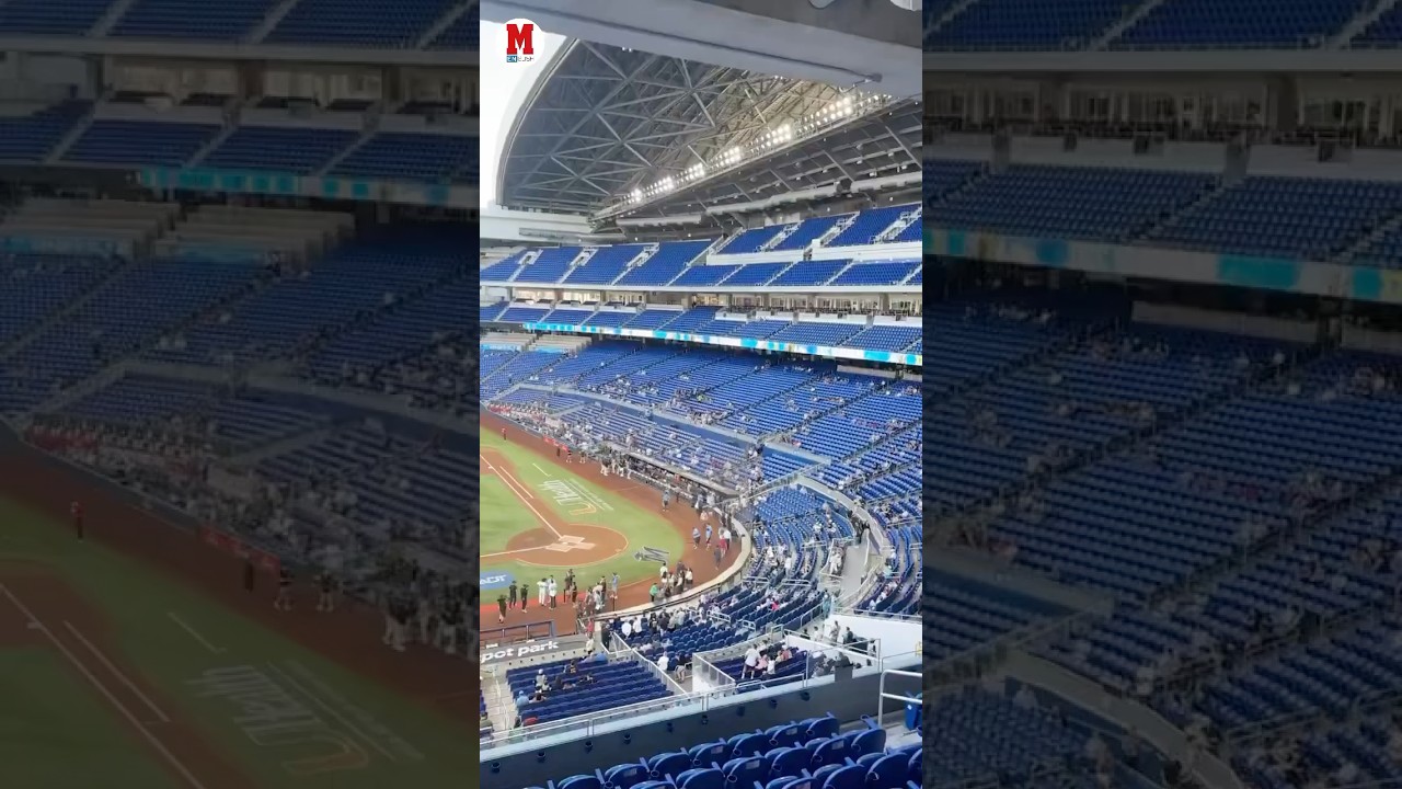 Miami’s ballpark is a ghost town 👻 Why does no one go to Marlins games? ⚾️#MiamiMarlins #Marlins
