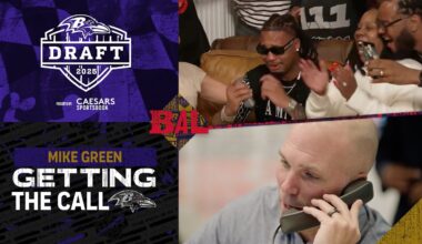 Inside the Ravens' Draft Call to an Emotional Mike Green | Baltimore Ravens