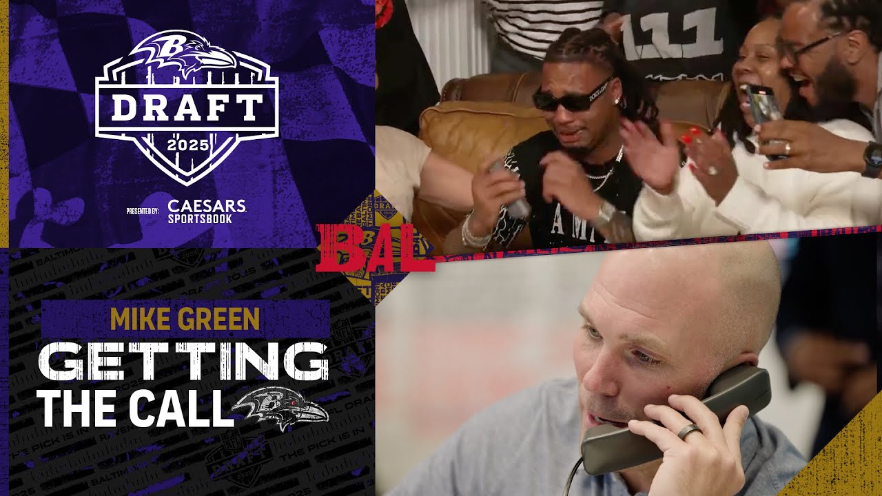 Inside the Ravens' Draft Call to an Emotional Mike Green | Baltimore Ravens