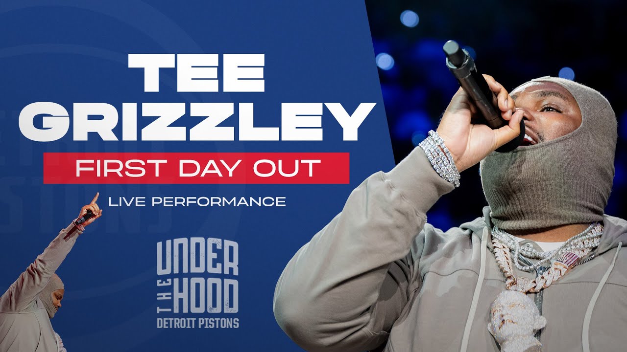TEE GRIZZLEY "First Day Out" Live Performance | Pistons Game 3 Playoff Intro