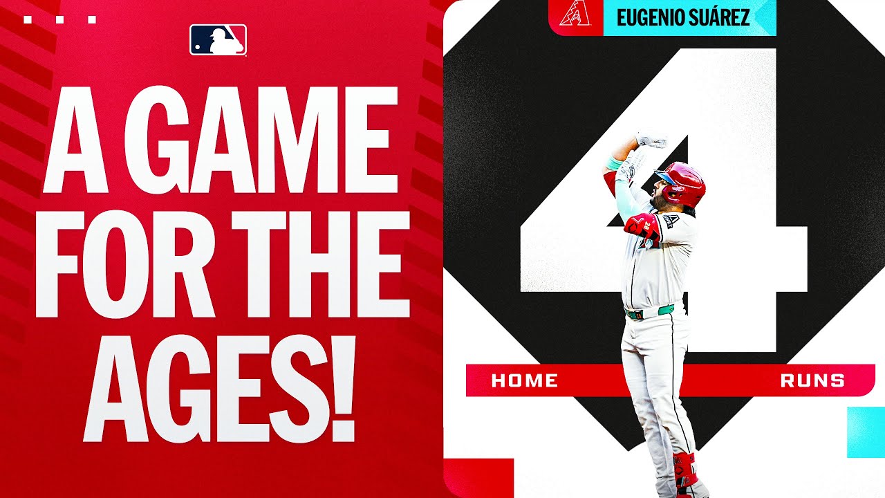 4 HOME RUNS ... 1 GAME! 🤯 EUGENIO SUÁREZ ENTERS THE HISTORY BOOKS! 😤
