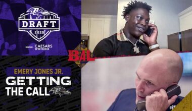 Inside the Ravens' Draft Call to Emery Jones Jr. | Baltimore Ravens