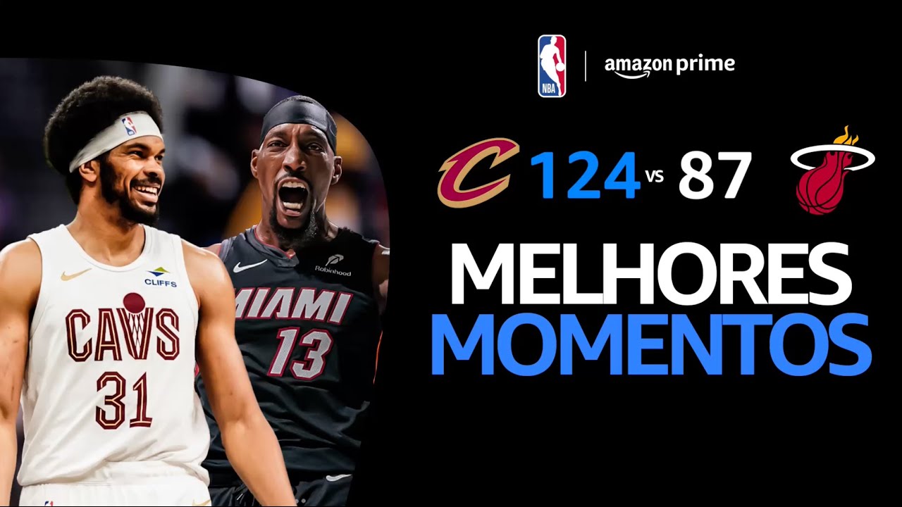 CLEVELAND CAVALIERS 124 X 87 MIAMI HEAT | MELHORES MOMENTOS | PLAYOFFS NBA 2024-25