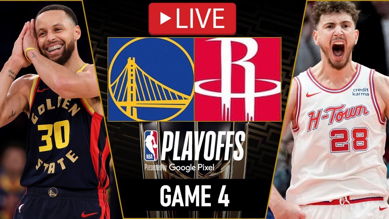 Golden State Warriors vs Houston Rockets GAME 4 LIVE | April 28, 2025 | NBA PLAYOFFS 2025 | NBA 2K25