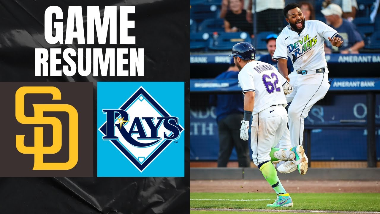 VS RAYS VS PADRES | TAMPA LOGRA LA BARRIDA EN SAN DIEGO CON VICTORIA 4-2