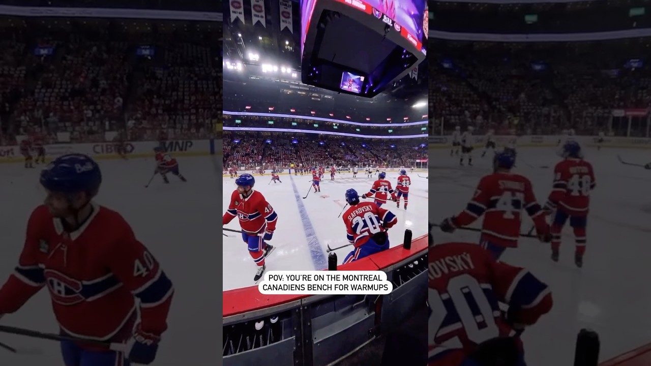 POV: You're On The Bench For Montreal Canadiens Warmups 👀