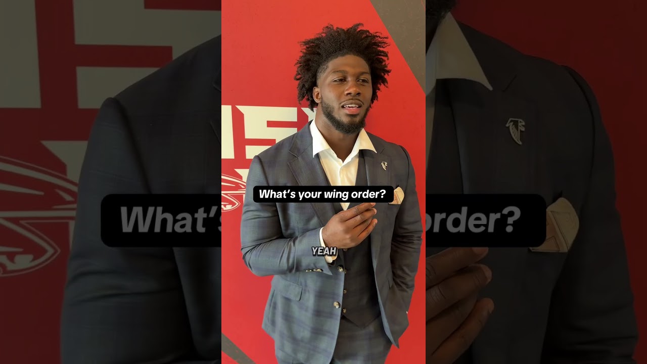 Rapid Questions with Jalon Walker & James Pearce Jr. 🎙️  #nfl #atlantafalcons #football #sports