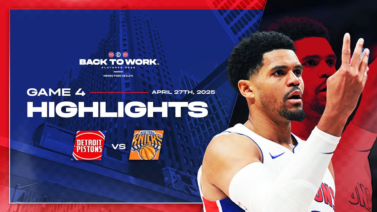 Round 1 Game 4 Highlights | Detroit Pistons vs New York Knicks