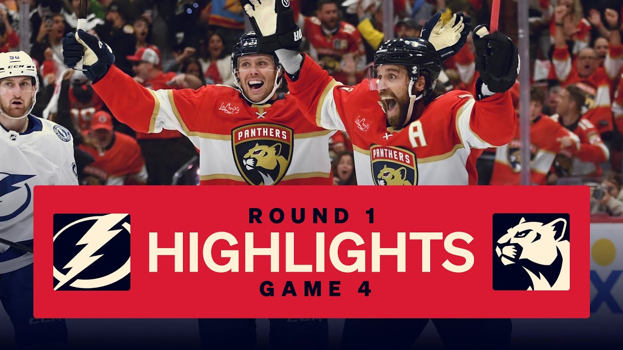 Panthers vs Lightning | Game 4 Highlights | 4.28.25