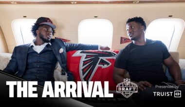 Jalon Walker and James Pearce Jr. arrive in Atlanta | 2025 NFL Draft