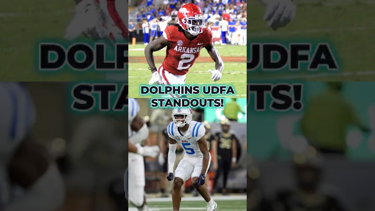 These Two Miami Dolphins UDFAs WILL Make The Dolphins Roster! #shorts #nfl #miamidolphins