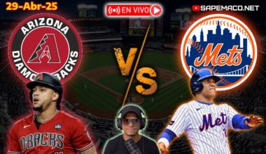 ARIZONA Diamondbacks vs New York METS, en Vivo.