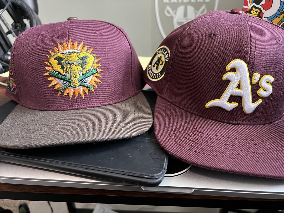 Recent Oakland hats find at Ross. Like discovering a lost relic from an ancient time