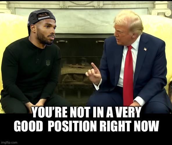 You’re not in a good position rn