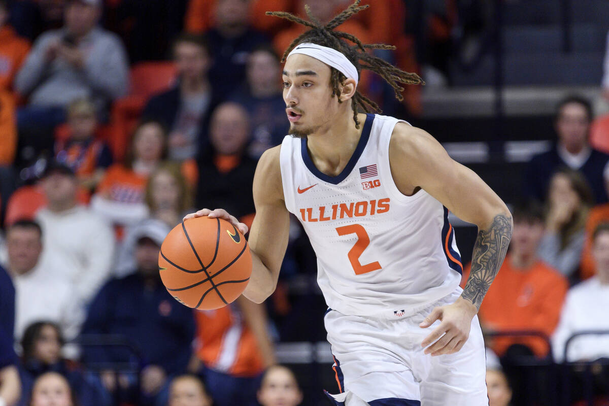 Illinois' Dra Gibbs-Lawhorn during an NCAA college basketball game against UCLA, Tuesday, Feb. ...