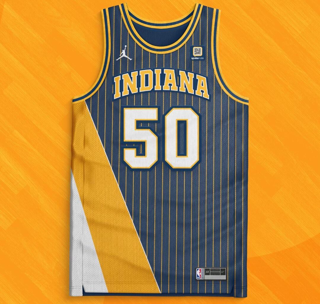 Design a Pacers jersey after ever win 50-32