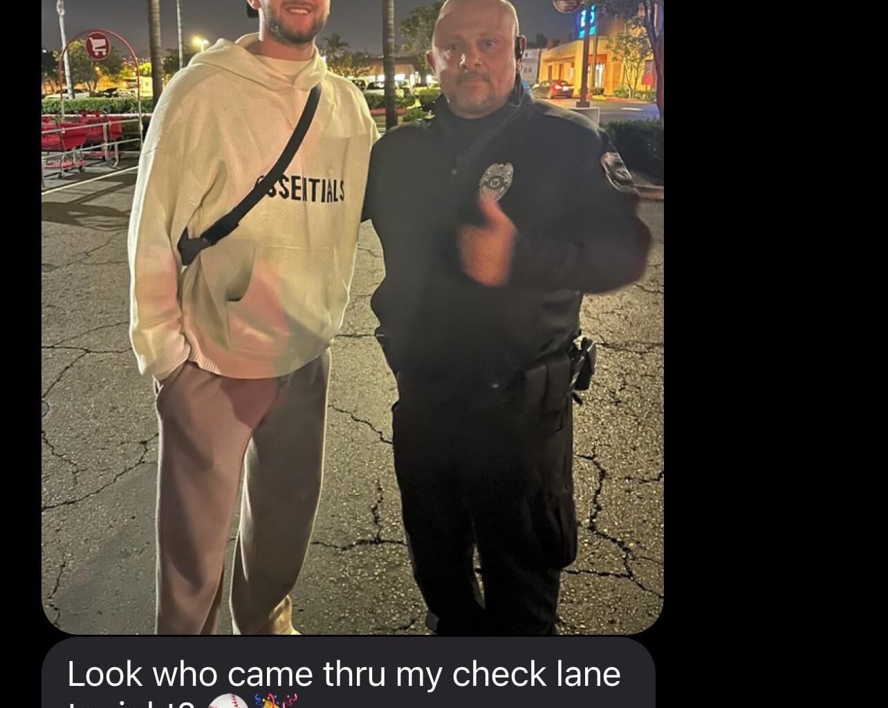 My mom met action at work tonight