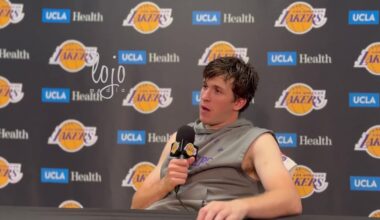 Austin Reaves talks about his surreal journey of going from trolling LeBron James on the internet as a 12 yr old Kobe fan from Arkansas to now being his longest tenured teammate "I owe him a lot for what he's helped me accomplish."