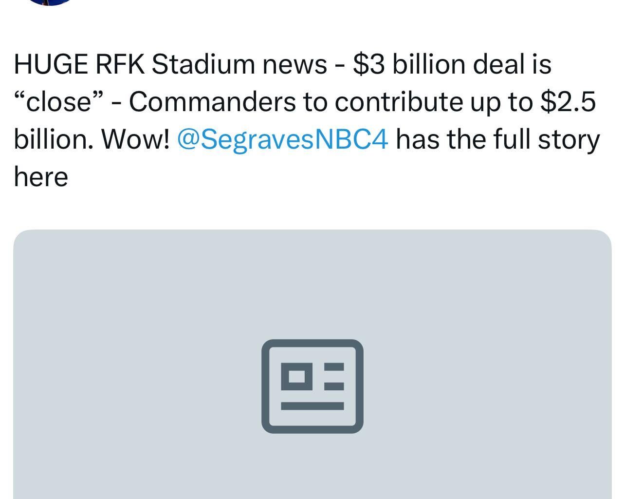 Nice to have committed ownership.