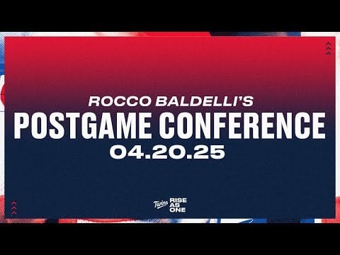 Rocco Baldelli - Postgame Conference 4/20/25 MN 2 ATL 6
