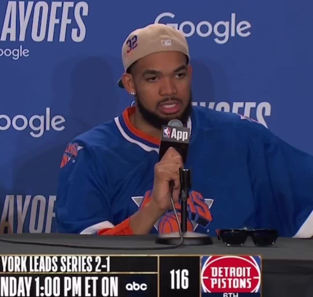 Reporter: "When 20,000 people are chanting that at you–"

Jalen: "Chanting what?"

Reporter: "I think you heard it”

KAT: "I didn't hear it"

Jalen and KAT: "Say it. Say it."

Reporter:"It's a PG show"

KAT: "This is a show?"

Reporter: "I don’t know"

KAT: "Tryna say there's a script? That's crazy"