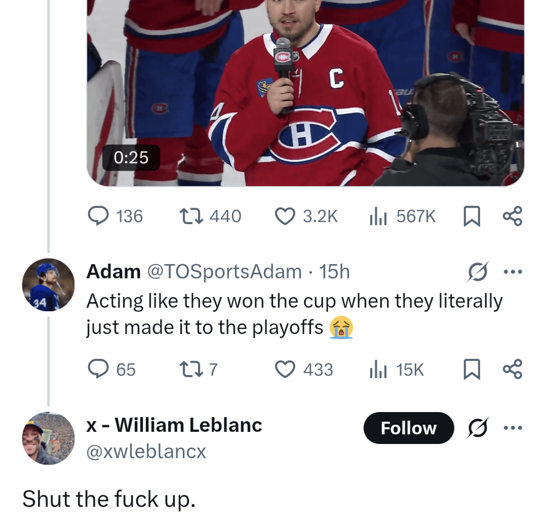 Leafs fans just can't help but embarrass themselves
