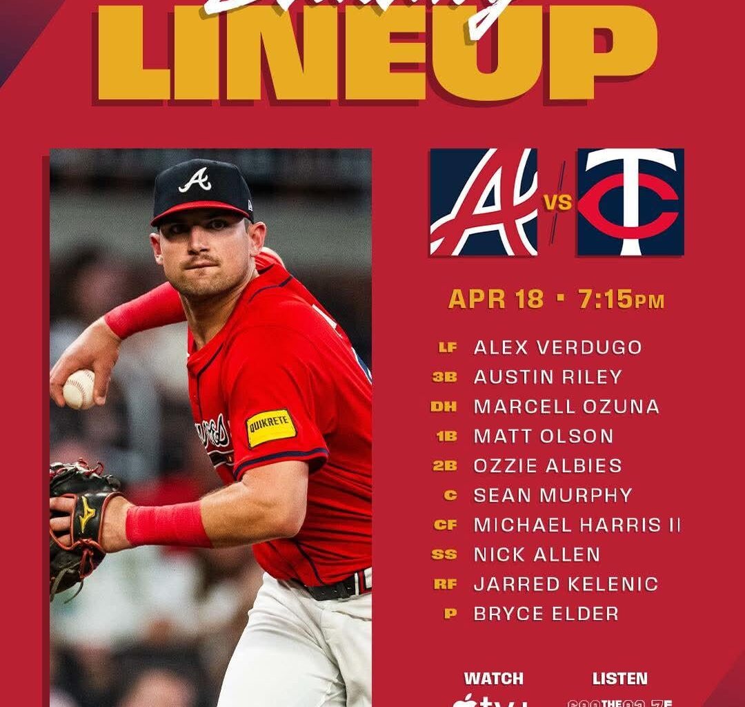 Verdugo Leads it Off! Lineup for 4/18/25