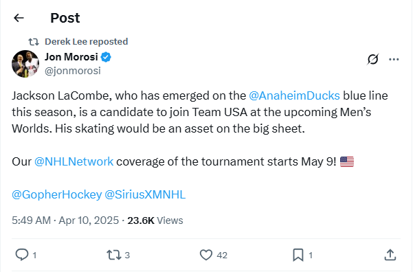 Team USA starting to take notice