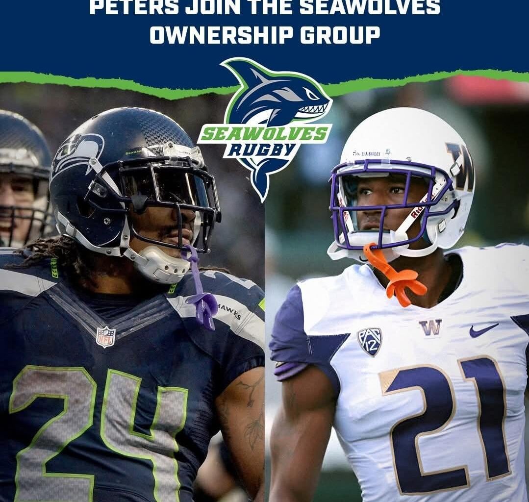 Former NFL Superstars Marshawn Lynch and Marcus Peters join the major league rugby team, Seattle Seawolves Ownership Group
