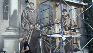 New Mural going up at Harbor Town