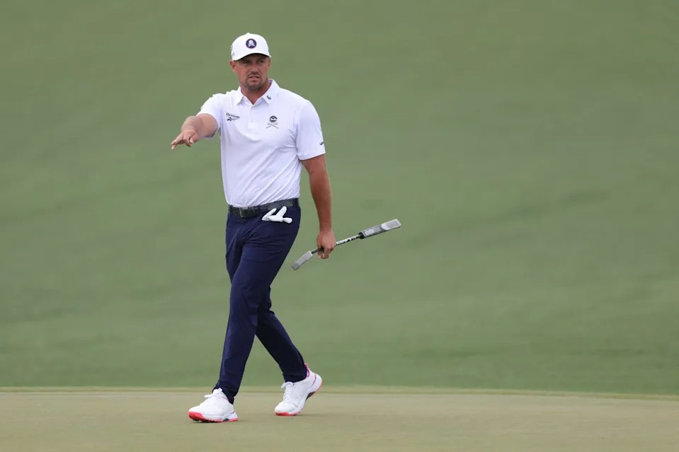 Bryson DeChambeau trails Rory McIlroy by two strokes at 10-under. Getty Images