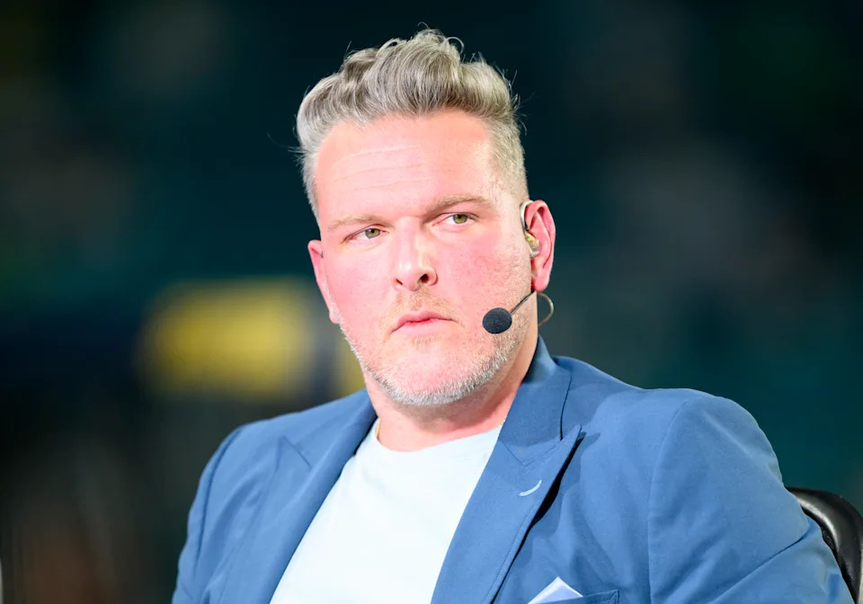 MIAMI GARDENS, FL - JANUARY 09: ESPN college football analyst Pat McAfee on the ESPN College Gameday set before the Penn State Nittany Lions versus Notre Dame Fighting Irish College Football Playoff Semifinal at the Capital One Orange Bowl on January 9, 2025, at Hard Rock Stadium in Miami Gardens, FL. (Photo by Doug Murray/Icon Sportswire via Getty Images)