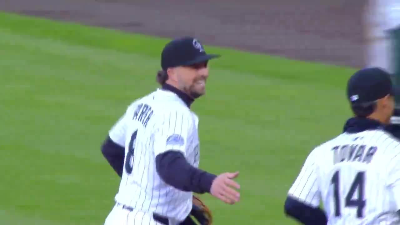 Rockies turn a 5-4-3 Triple play!