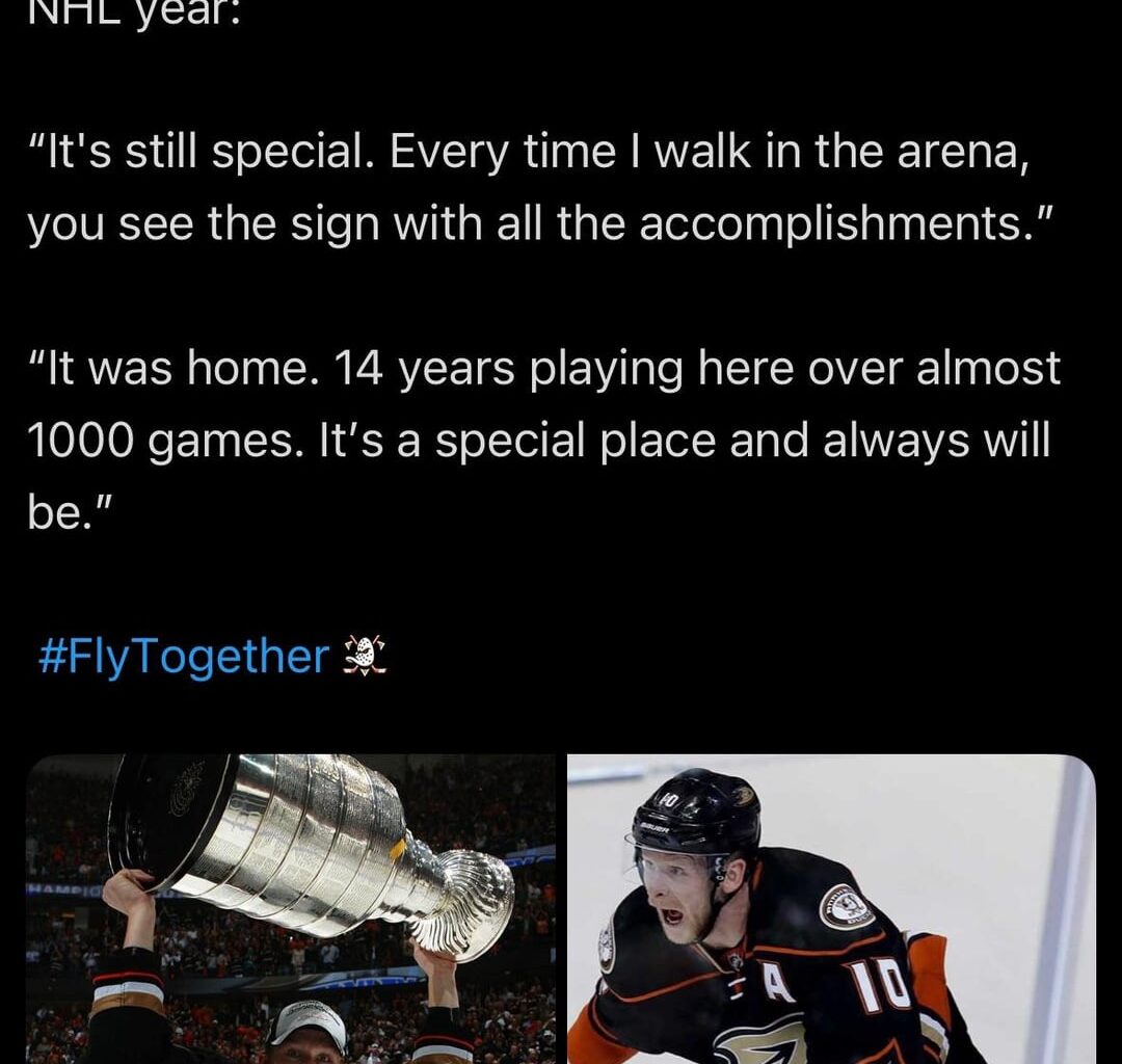 Corey Perry on returning to Anaheim in 20th season and Ryan Getzlaf’s Hall of Fame chances: