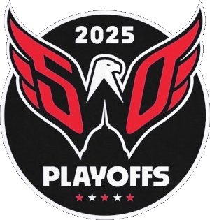 The Capitals' playoff logo for their 50th anniversary season.