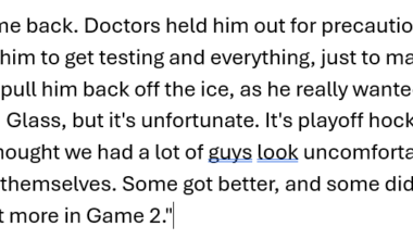 Dillon/Glass Injury Updates