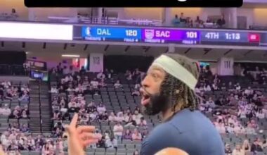 Anthony Davis to Kings fans in the crowd: “They wanna talk shit, let’s talk shit. Y’all know y’all lost… Y’all might wanna beat that traffic though.”