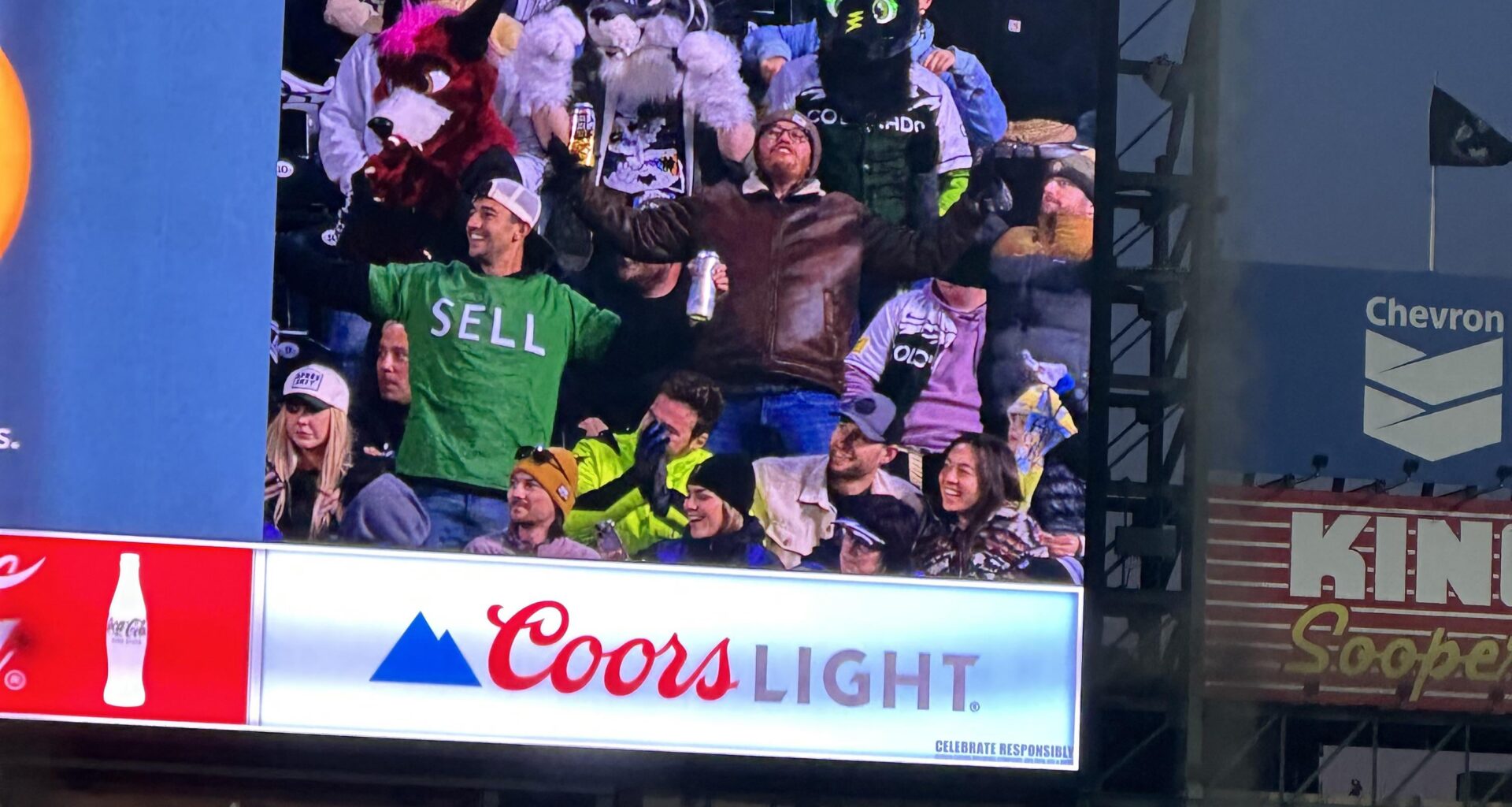 Furries at the game tonight lol