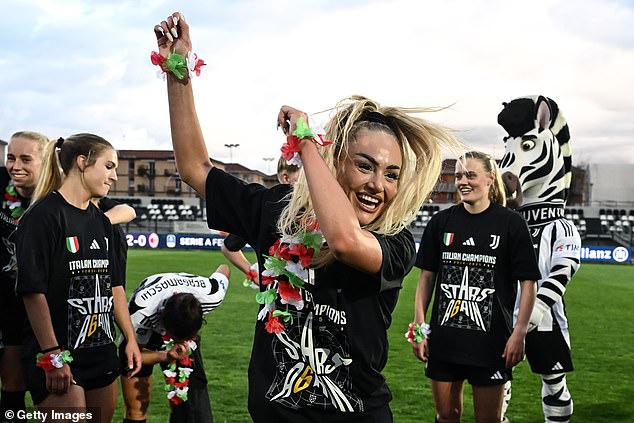 Alisha Lehmann sparked criticism for her role in Juventus' Serie A title-winning celebrations