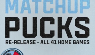 Match up pucks available to preorder on the team store.