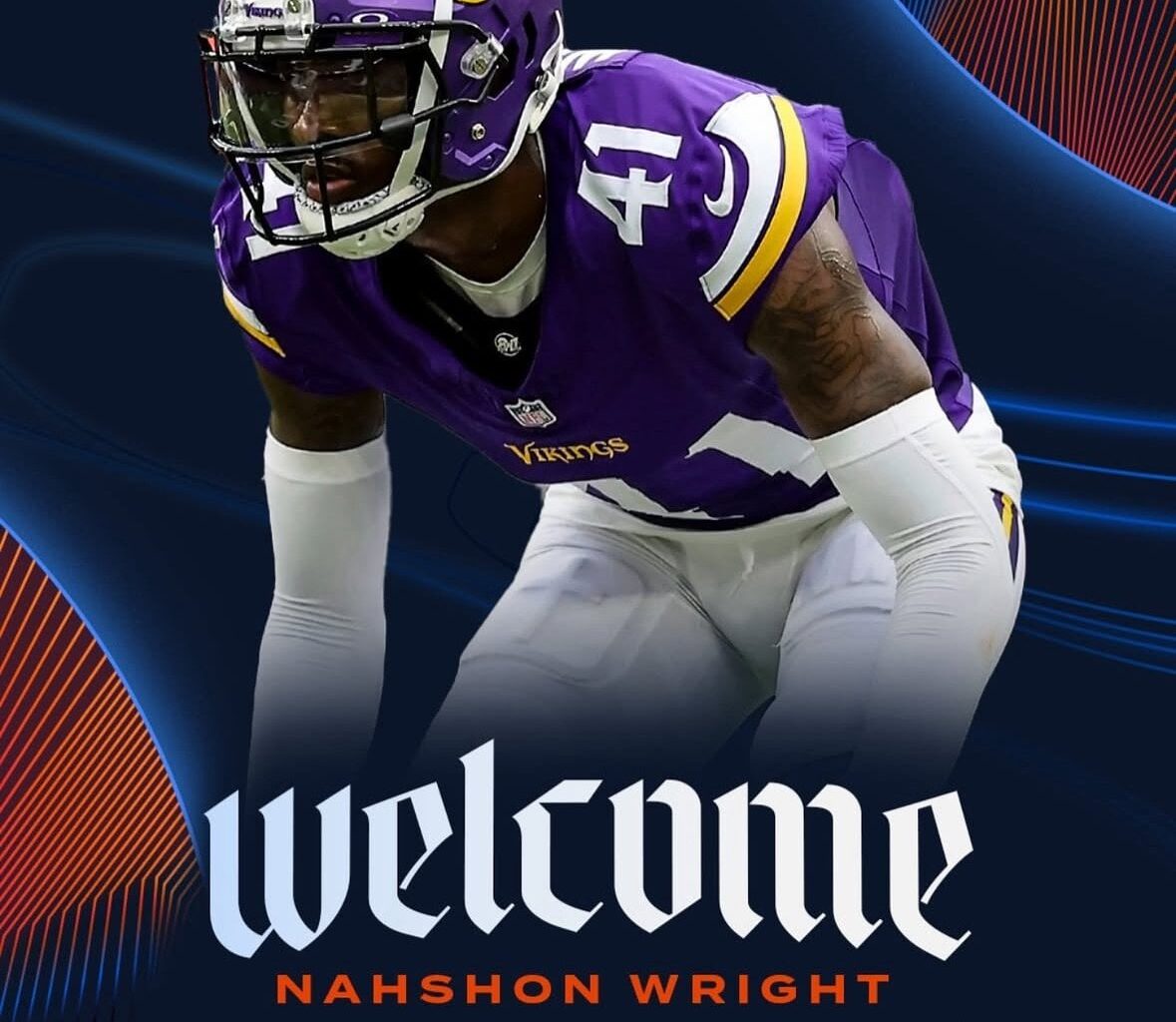 [Chicago Bears on IG] We have signed Nashon Wright to a 1-year contract.