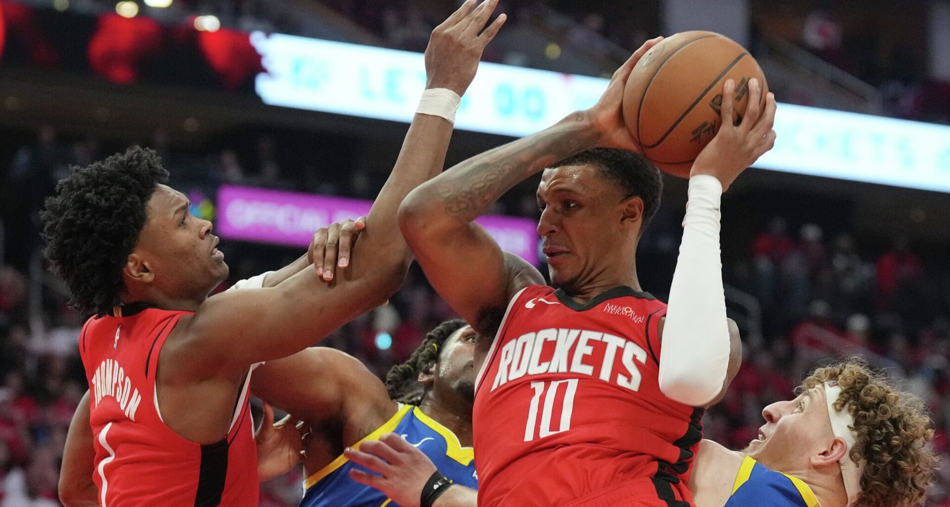 Houston scored 93.2 points per 100 halfcourt plays in the regular season, 22nd out of 30 NBA teams per Cleaning the Glass. In Game 1 against Golden State, Houston scored 65.5 points per 100 halfcourt plays.