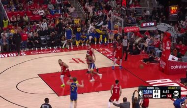 [Highlight] Steph Curry makes the impossible fadeaway corner 3-point shot over Jalen Green