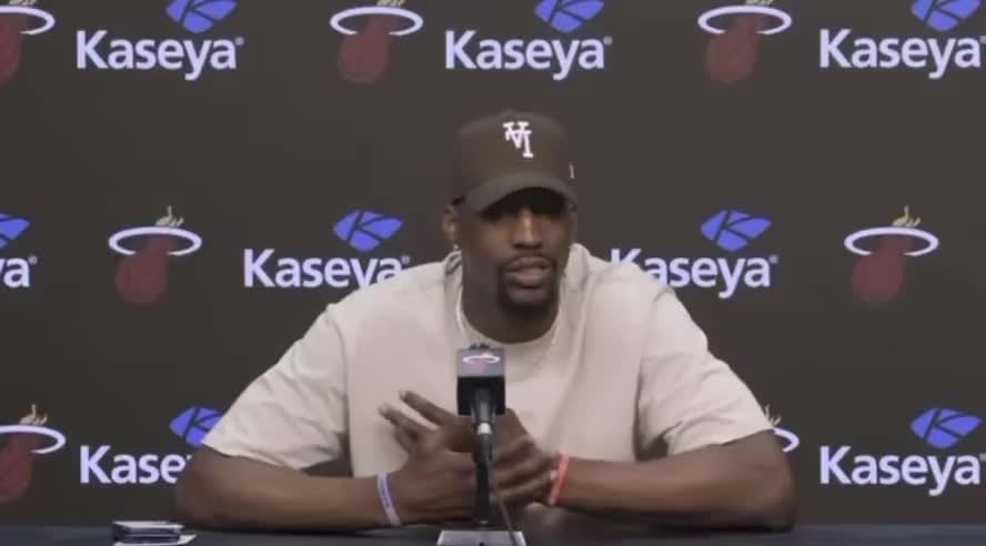 Bam Adebayo on what changes he’d like to see this summer: “That’s a Pat Riley question. I hope you can ask that question to him and he doesn’t blow you off and ignore you”