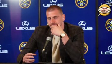 Nikola Jokic on averaging a triple-double for the season: "It's nice. I think I didn't do that before. I don't know. I don't know what to say. It's good."