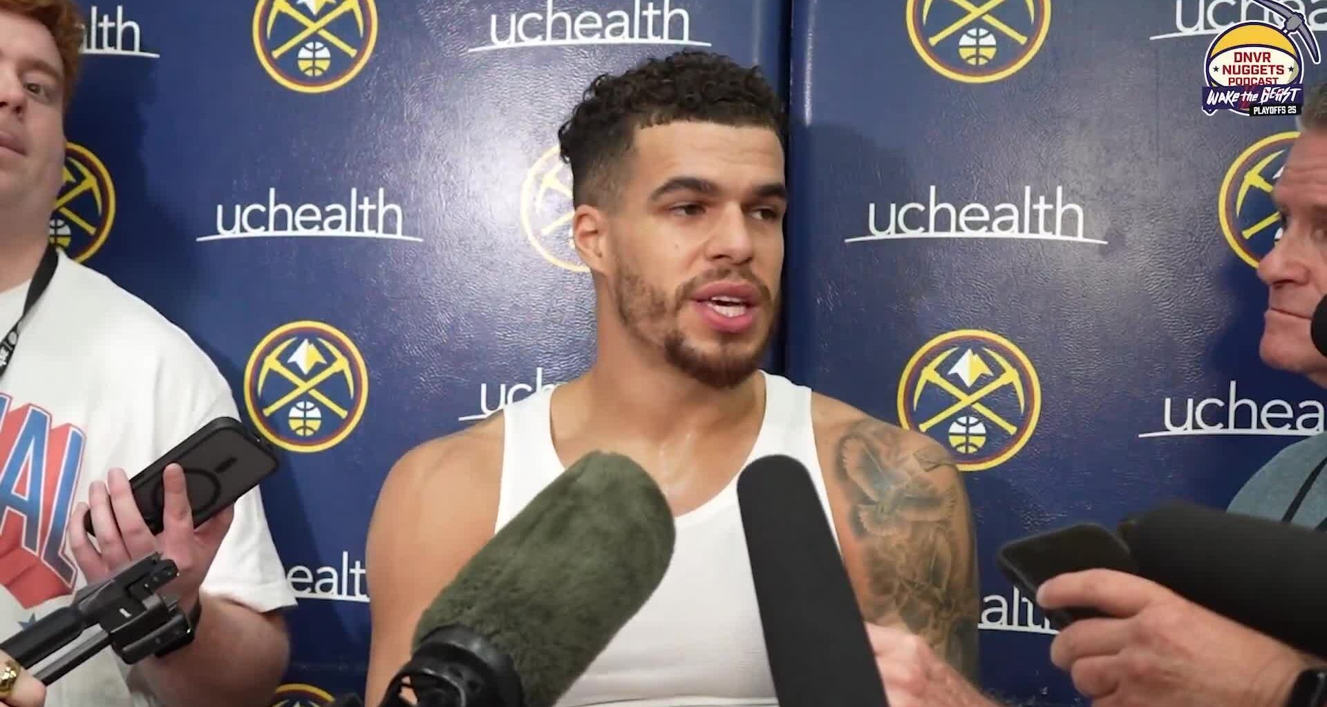 Michael Porter Jr. on what’s changed since the Nuggets won a title: “I just think that the league has spread out so evenly. There’s so many good teams across the league. That playoffs that we won that championship, there wasn’t that much of a struggle throughout the playoffs.”